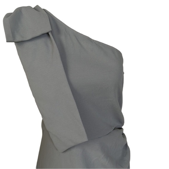 Nwt PRETTYGARDEN One Shoulder Ruched Bodycon Slit Maxi Dress - Picture 6 of 10